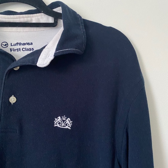 Lufthansa First Class Vanlack Navy Collared Shirt - Picture 2 of 5